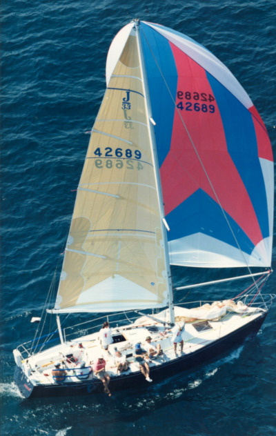 J33 with Spinnaker